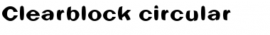 Download Clearblock circular Regular Font Title Preview