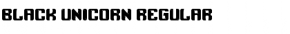 Download Black Unicorn Regular Font Title Preview