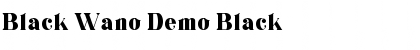 Download Black Wano Demo Black Font Title Preview