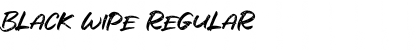 Download Black Wipe Regular Font Title Preview