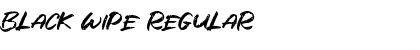 Download Black Wipe Regular Font Title Preview
