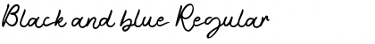Download Black and blue Regular Font Title Preview