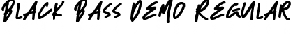 Download Black Bass Demo Regular Font Title Preview