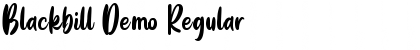 Download Blackbill Demo Regular Font Title Preview