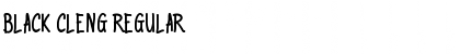 Download Black Cleng Regular Font Title Preview