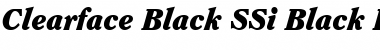 Download Clearface Black SSi Black Italic Font