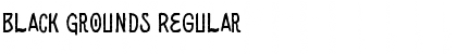Download Black Grounds Regular Font Title Preview