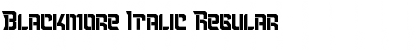 Download Blackmore Italic Regular Font Title Preview