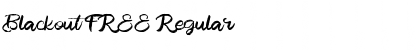 Download Blackout FREE Regular Font Title Preview
