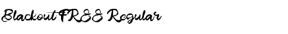 Download Blackout FREE Regular Font Title Preview