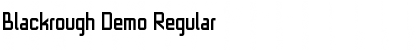 Download Blackrough Demo Regular Font Title Preview