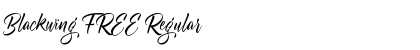 Download Blackwing FREE Regular Font Title Preview