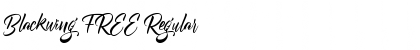 Download Blackwing FREE Regular Font Title Preview