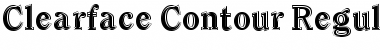 Download Clearface Contour Regular Font Title Preview
