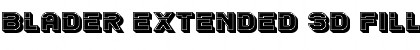 Download Blader Extended 3D Filled Regular Font Title Preview