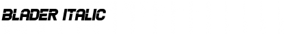 Download Blader Italic Font Title Preview