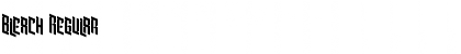 Download Bleach Regular Font Title Preview