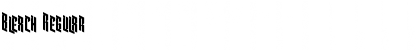Download Bleach Regular Font Title Preview