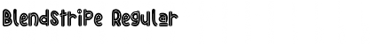 Download Blendstripe Regular Font Title Preview
