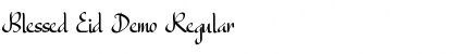 Download Blessed Eid Demo Regular Font Title Preview