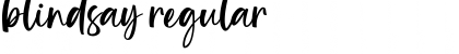 Download Blindsay Regular Font