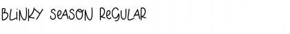 Download BLINKY SEASON Regular Font Title Preview