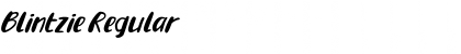 Download Blintzie Regular Font Title Preview