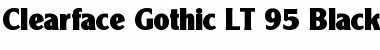 Download ClearfaceGothic LT Black Regular Font Title Preview