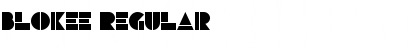 Download Blokee Regular Font Title Preview