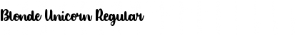 Download Blonde Unicorn Regular Font Title Preview