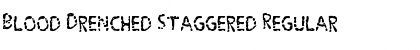 Download Blood Drenched Staggered Regular Font Title Preview