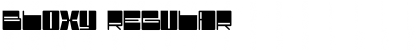 Download Bloxy Regular Font Title Preview