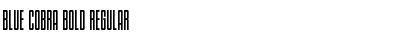 Download Blue Cobra Bold Regular Font Title Preview