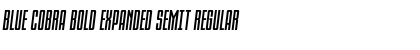 Download Blue Cobra Bold Expanded SemIt Regular Font Title Preview