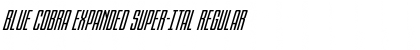 Download Blue Cobra Expanded Super-Ital Regular Font Title Preview