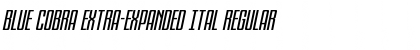 Download Blue Cobra Extra-Expanded Ital Regular Font Title Preview