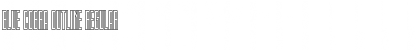 Download Blue Cobra Outline Regular Font Title Preview