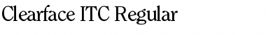 Download Clearface ITC BQ Regular Font Title Preview