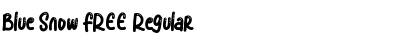 Download Blue Snow FREE Regular Font Title Preview