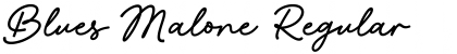 Download Blues Malone Regular Font Title Preview