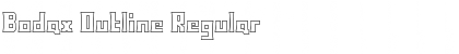 Download Bodax Outline Regular Font Title Preview