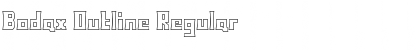 Download Bodax Outline Regular Font Title Preview