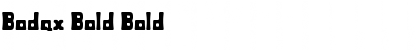 Download Bodax Bold Bold Font Title Preview