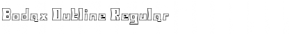 Download Bodax Outline Regular Font Title Preview