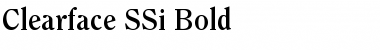 Download Clearface SSi Bold Font Title Preview