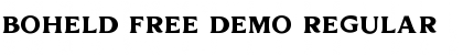 Download Boheld Free DEMO Regular Font Title Preview