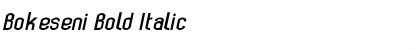 Download Bokeseni Bold Italic Font Title Preview