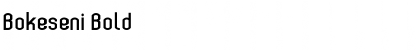 Download Bokeseni Bold Font Title Preview