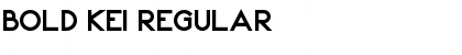 Download Bold Kei Regular Font Title Preview