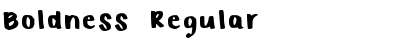Download Boldness Regular Font Title Preview